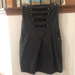 Strapless casual dress